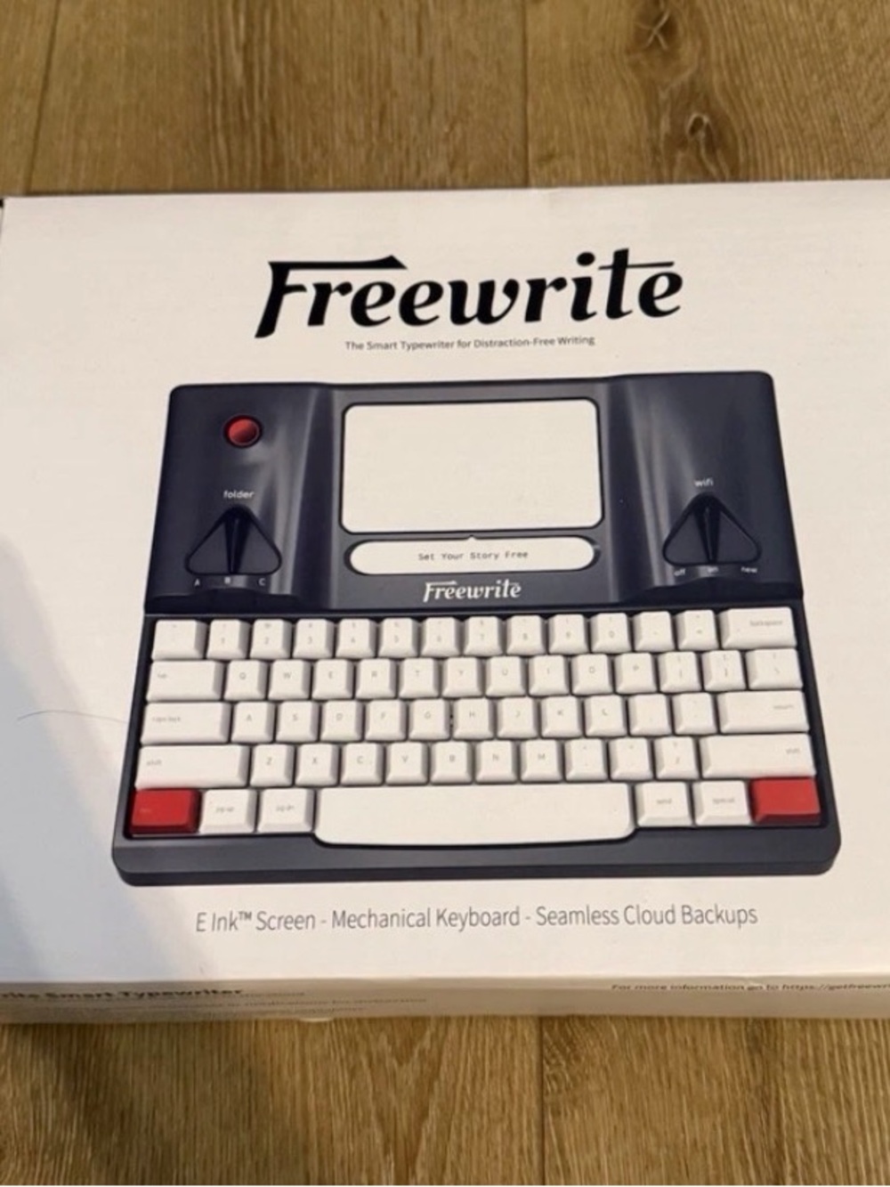 Freewrite Smart Typewriter FST-03 Word Processor, E-Ink Display, WiFi